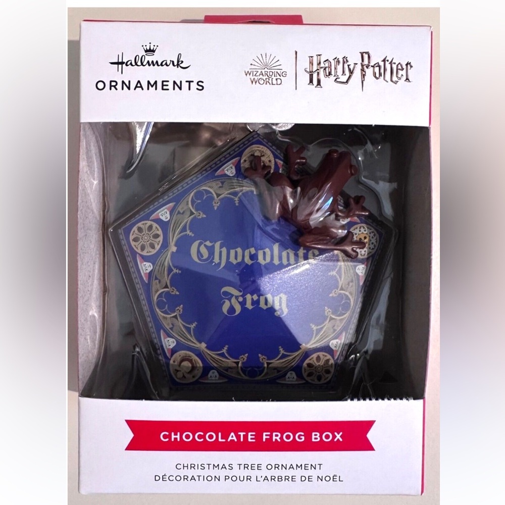 NIB Hallmark Harry Potter - Chocolate Frog Box Christmas Tree Holiday Ornament